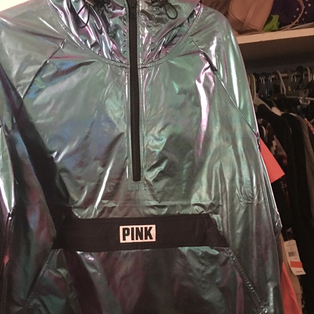 VS Pink metallic coat